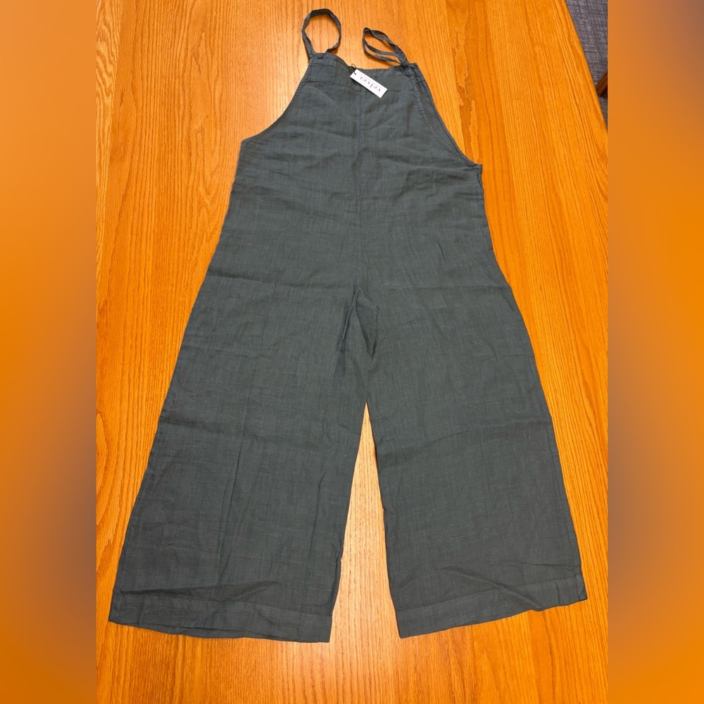 Velvet by Graham & Spencer - Linen Overalls/Jumpsuit - Picture 2 of 7